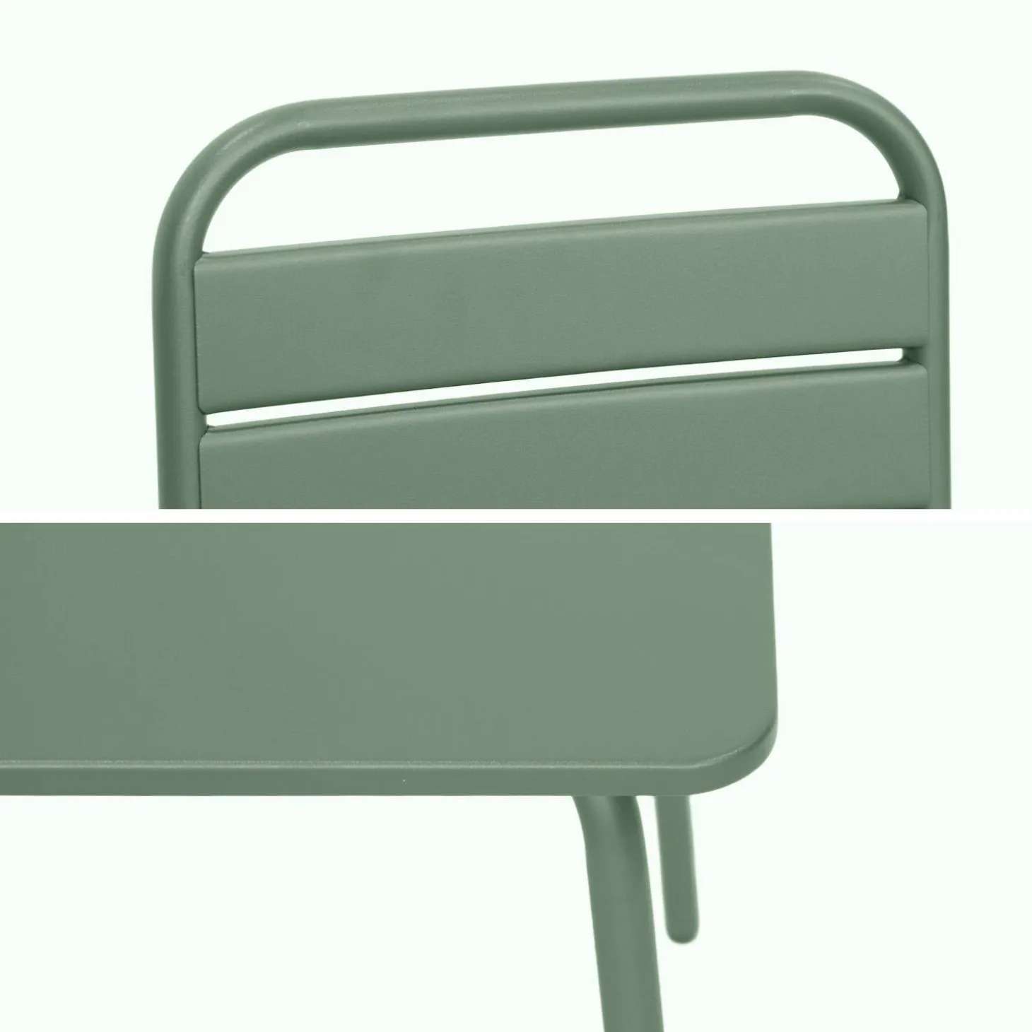 Set tavolino in metallo per bambini e 2 sedie
