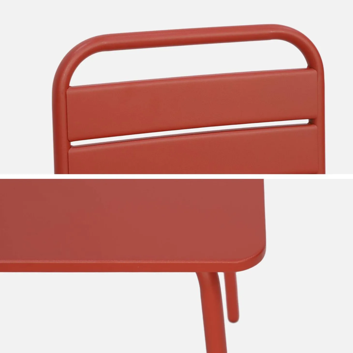Set tavolino in metallo per bambini e 2 sedie