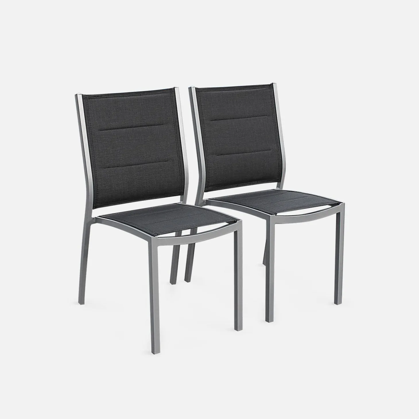 Set tavolo da giardino allungabile in alluminio con 6 sedie