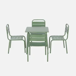 Set tavolo da giardino per bambini in metallo con 4 sedie