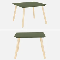 Set tavolo e 2 sedie per bambini