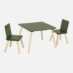Set tavolo e 2 sedie per bambini