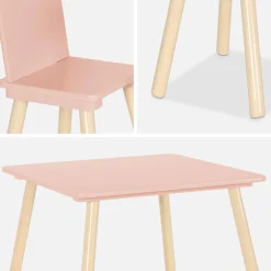 Set tavolo e 2 sedie per bambini