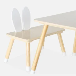 Set tavolo e 2 sedie per bambini