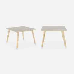 Set tavolo e 2 sedie per bambini