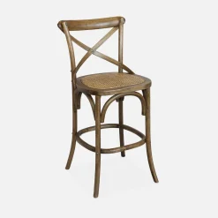 Sgabello da bar bistrot in legno vintage
