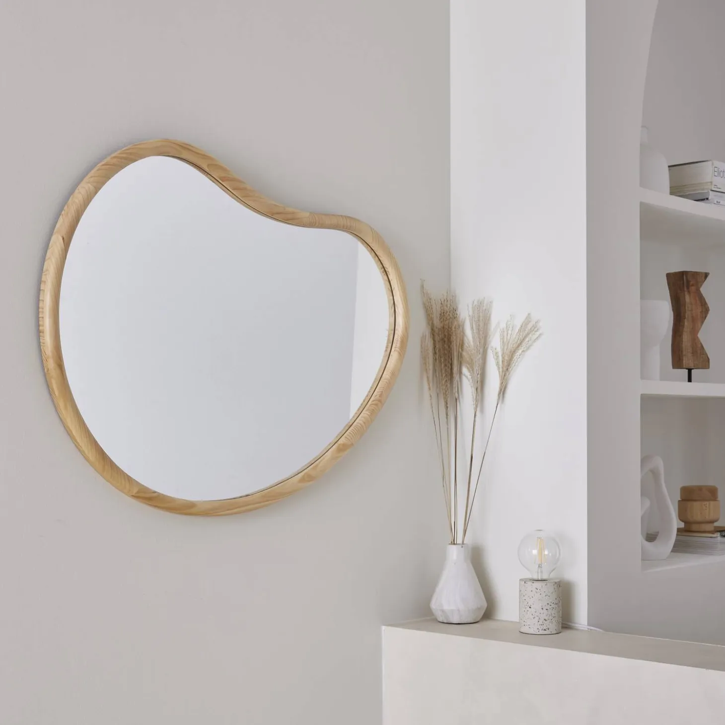 Specchio in legno di abete, 95cm