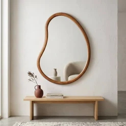 Specchio in legno di abete, 85cm
