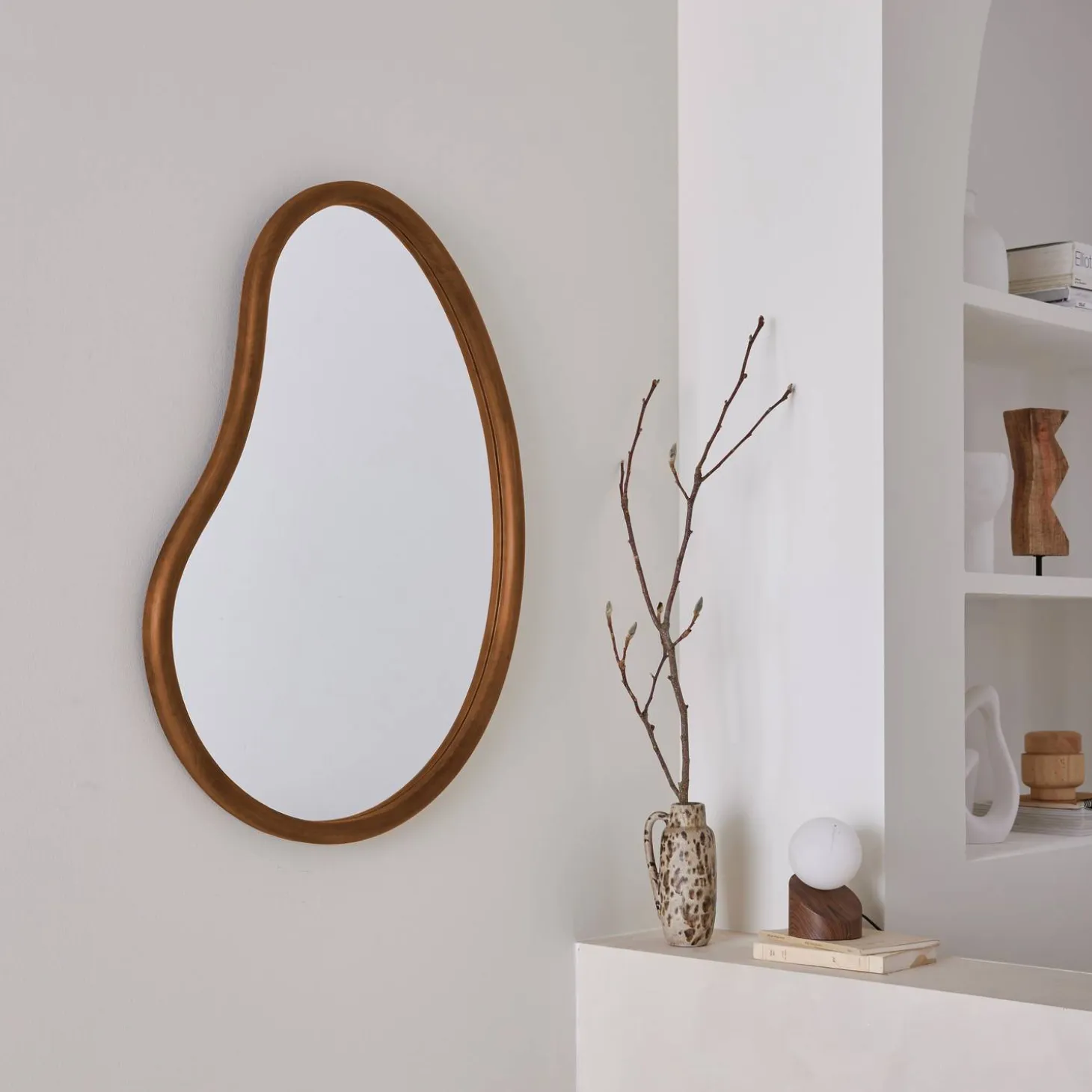 Specchio in legno di abete, 85cm
