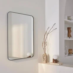 Specchio rettangolare acciaio
