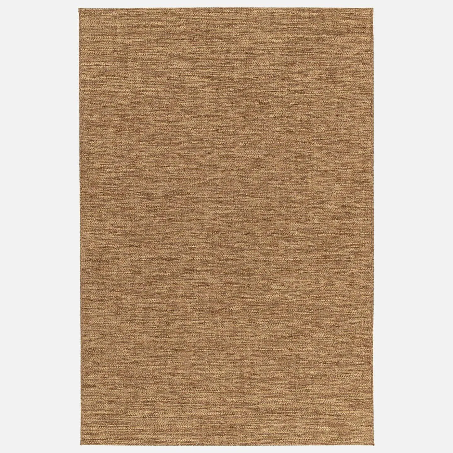 Tappeto effetto juta per interni/esterni in caramello