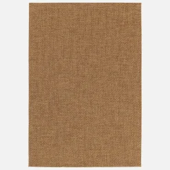 Tappeto effetto juta per interni/esterni in caramello