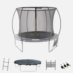 Tappeto elastico e kit accessori con rete di protezione interna, 3.05m