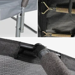 Tappeto elastico e kit accessori con rete di protezione interna, 3.05m