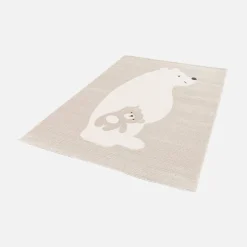 Tappeto per bambini beige/crema, tappeto orsetto