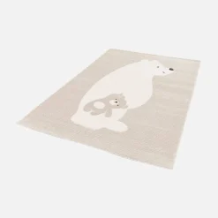 Tappeto per bambini beige/crema, tappeto orsetto