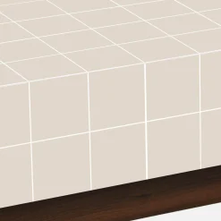 Tavolino da caffè con motivo a piastrelle effetto ceramica opaca