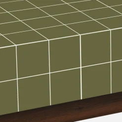 Tavolino da caffè con motivo a piastrelle effetto ceramica opaca
