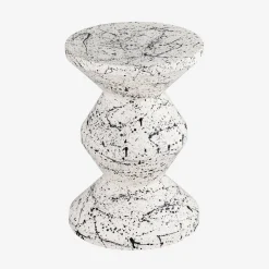 Tavolino da divano in acciaio smaltato, motivo maculato, 47cm