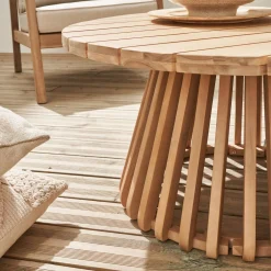 Tavolino da giardino in legno di acacia, 80cm