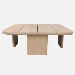 Tavolino da giardino quadrato in legno di acacia, 70cm
