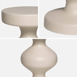 Tavolino, fine divano, comodino in metallo
