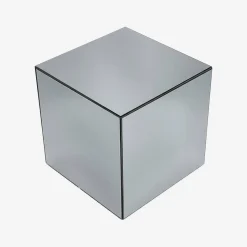 Tavolino, lato del divano, cubo a specchio 35cm