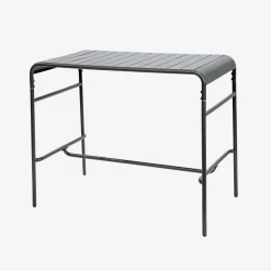 Tavolo alto da giardino in acciaio, 4 posti, 120cm