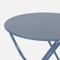 Tavolo da giardino bistrot pieghevole in acciaio, 2 posti, Ø60cm