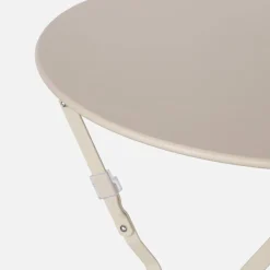 Tavolo da giardino bistrot pieghevole in acciaio, 2 posti, Ø60cm