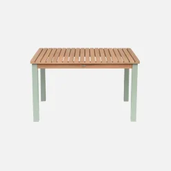 Tavolo da giardino rettangolare per bambini in legno, 4 posti