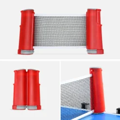 Tavolo da ping pong per interni 274cm con 2 racchette e 3 palline + custodia in PVC