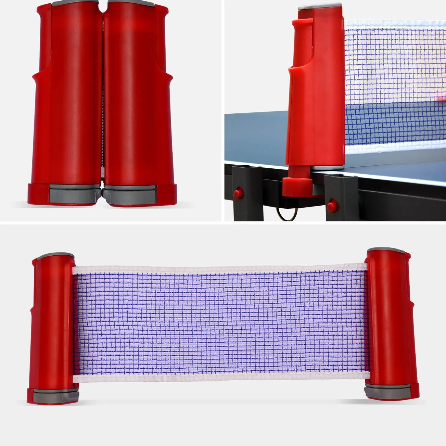 Tavolo da ping pong pieghevole da interno con 4 racchette e 6 palline, 274cm