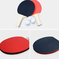 Tavolo da ping pong pieghevole per esterni con 4 racchette e 6 palline, 274cm