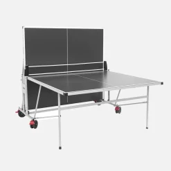 Tavolo da ping pong pieghevole per esterni con 4 racchette e 6 palline, 274cm