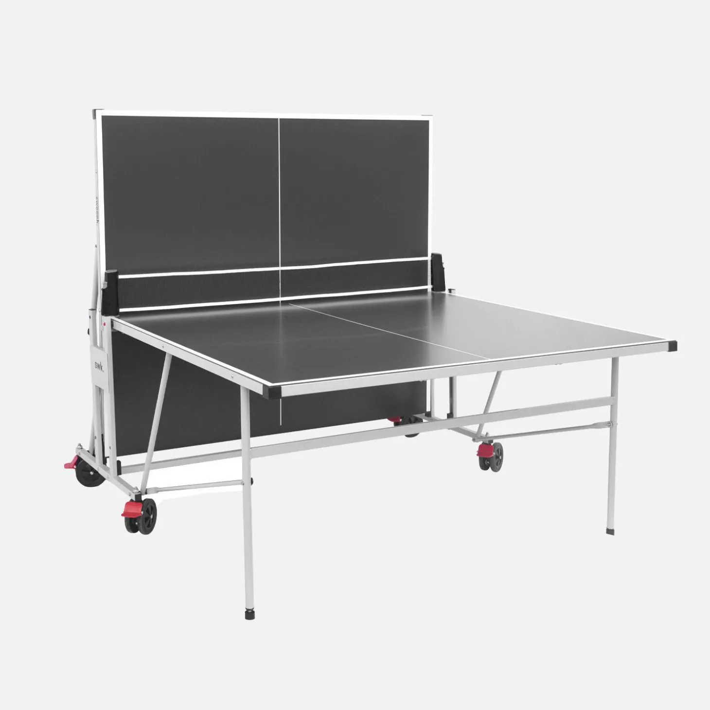 Tavolo da ping pong pieghevole per esterni con 4 racchette e 6 palline, 274cm