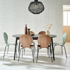 Tavolo da pranzo ovale allungabile da 6 a 8 posti