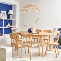 Tavolo da pranzo ovale allungabile da 6 a 8 posti