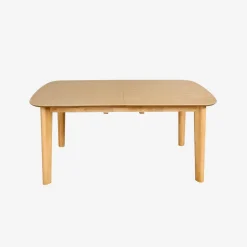 Tavolo da pranzo rettangolare allungabile 160 - 210 cm, rivestito in rovere e metallo