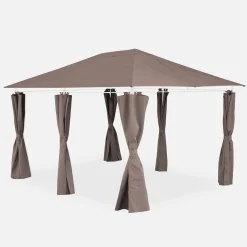 Telo di tetto + tende per pergola 3x4m Divio