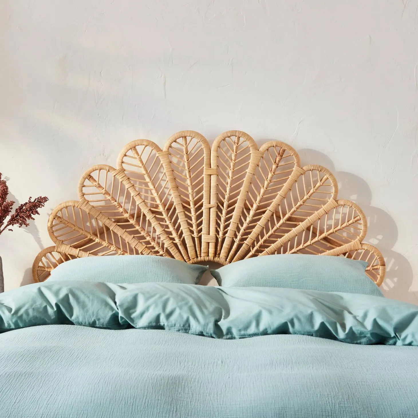 Testata in rattan naturale