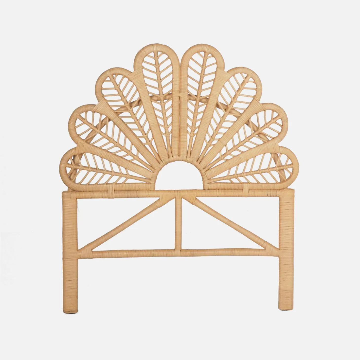 Testata in rattan naturale