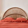 Testata in rattan scuro