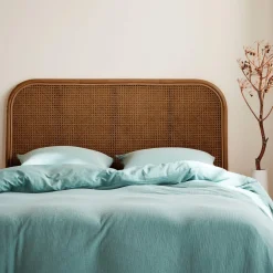 Testata in rattan scuro e canna da zucchero