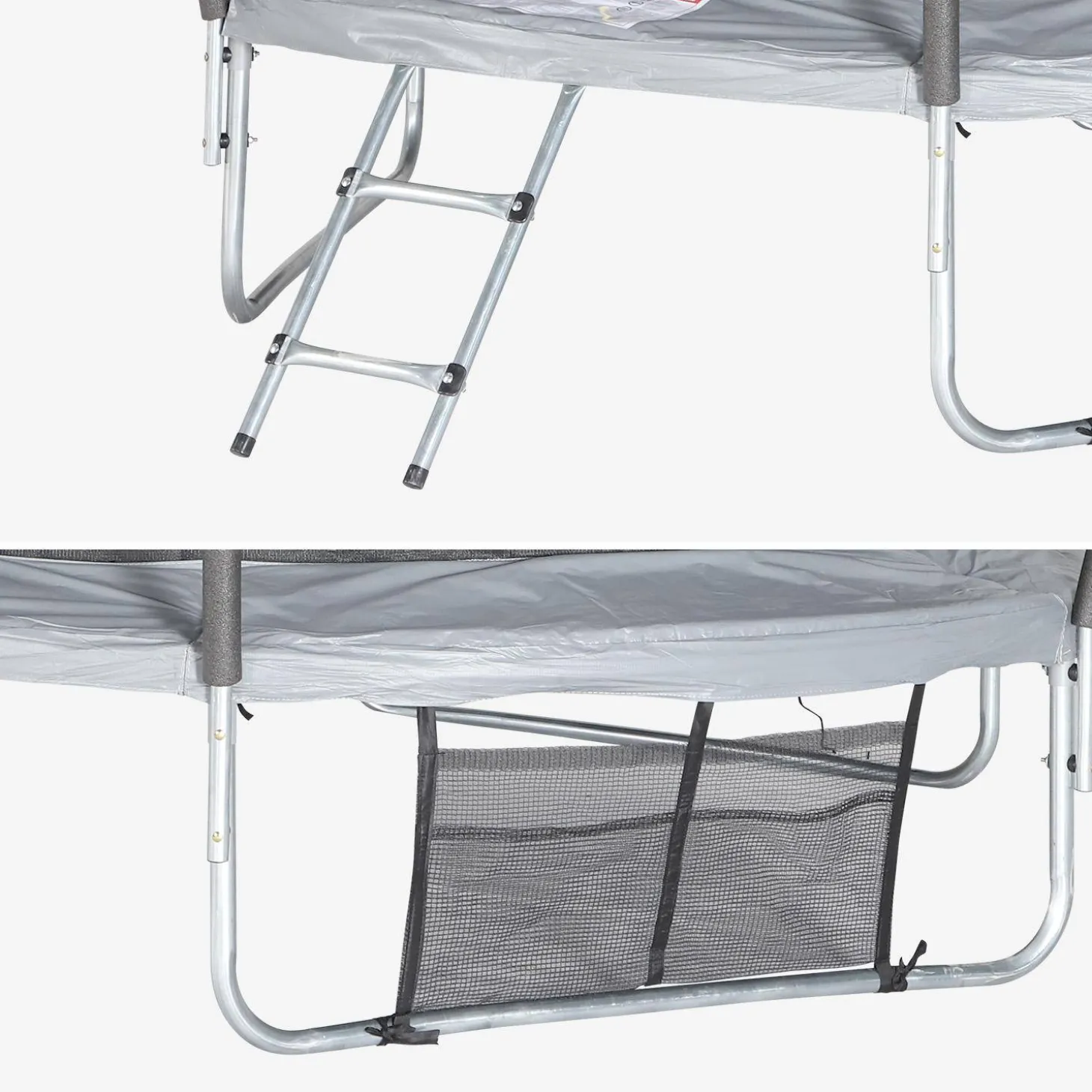 Trampolino 250cm con rete interna e pacchetto accessori