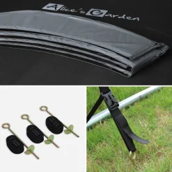 Trampolino 250cm con rete interna e pacchetto accessori