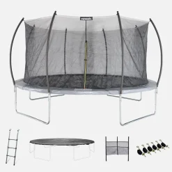 Trampolino retondo 490cm rete interna con pacchetto accessori